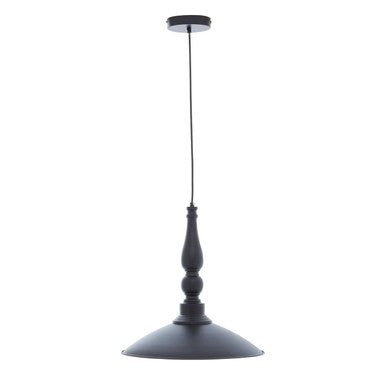 Orsina Large Leni Pendant Light – Matte Black and Gold Saucer