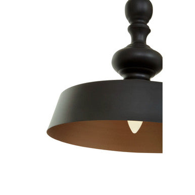 Orsina Lenno Small Leni Pendant Light – Matte Black and Gold