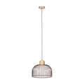 Orsina Lenno Black and Antique Brass Cage Pendant Light – Industrial