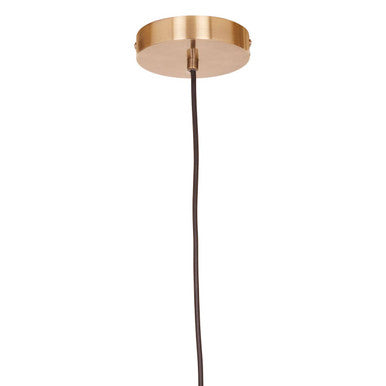 Orsina Lenno Black and Antique Brass Cage Pendant Light – Industrial