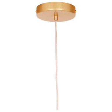 Orsina Lenno Small Gold Pendant Light – Modern Bell Cutout Ceiling Lamp