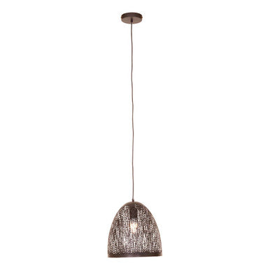 Orsina Lenno Small Black Pendant Light – Modern Bell Cutout Design