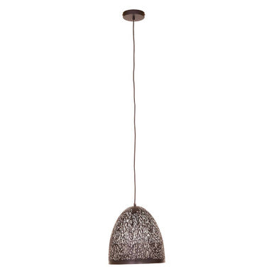 Orsina Lenno Small Black Pendant Light – Modern Bell Cutout Design