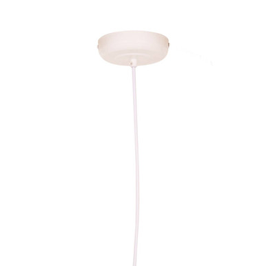 Orsina Lenno Large White Pendant Light – Sculptural Dome Ceiling Lamp