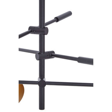 Orsina Linox 3-Shade Black and Gold Pendant Light – Modern Chandelier