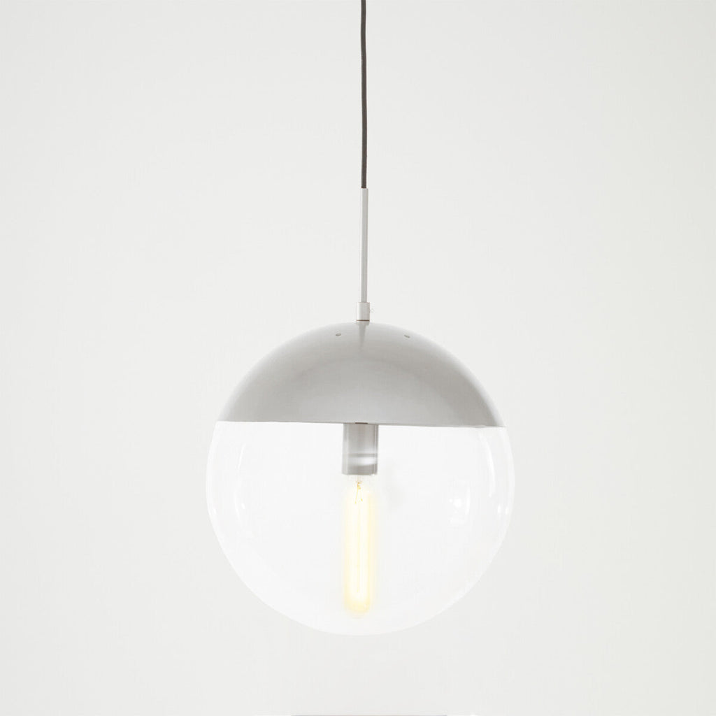 Orsina Revive Chrome Pendant Light – Modern Clear Glass Globe Lighting