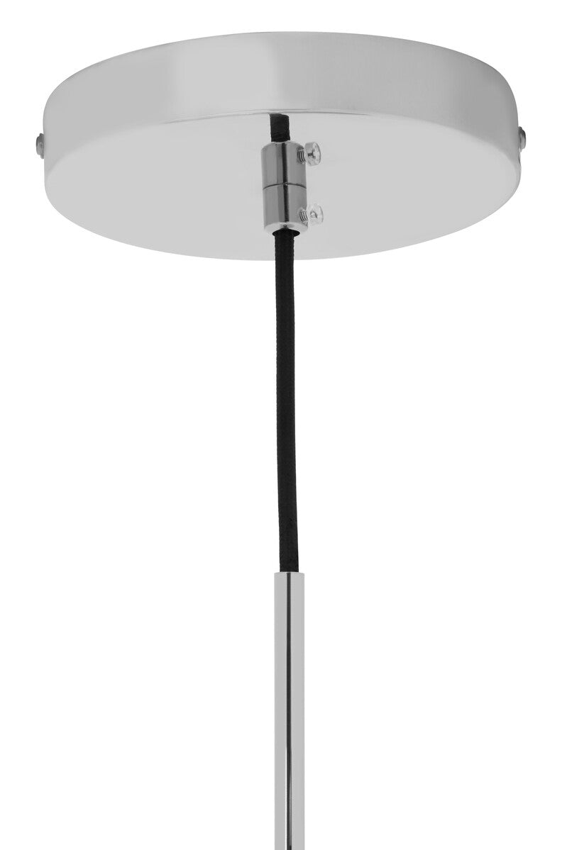 Orsina Revive Chrome Pendant Light – Modern Clear Glass Globe Lighting
