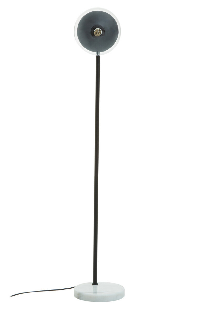 Orsina Revive Floor Lamp – Modern Black Finish with Glass Shade