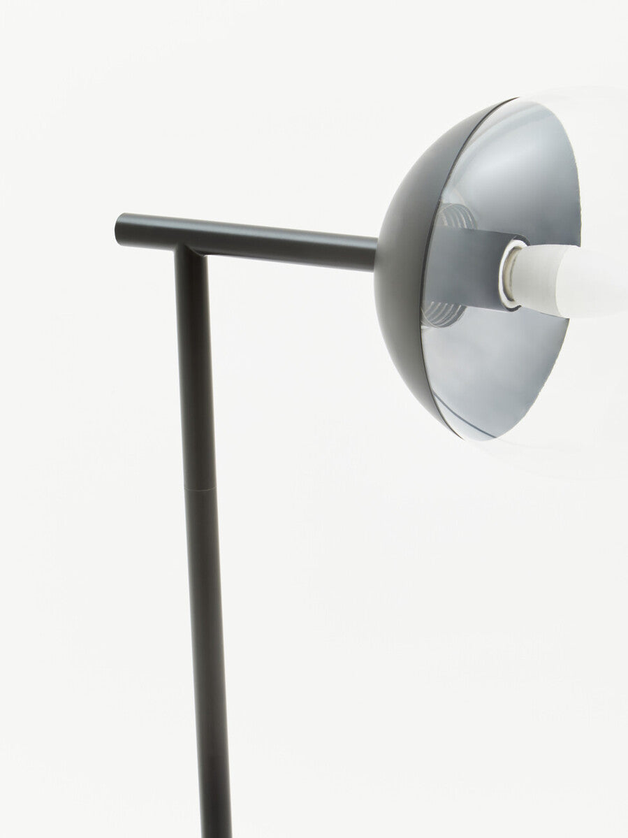 Orsina Revive Floor Lamp – Modern Black Finish with Glass Shade