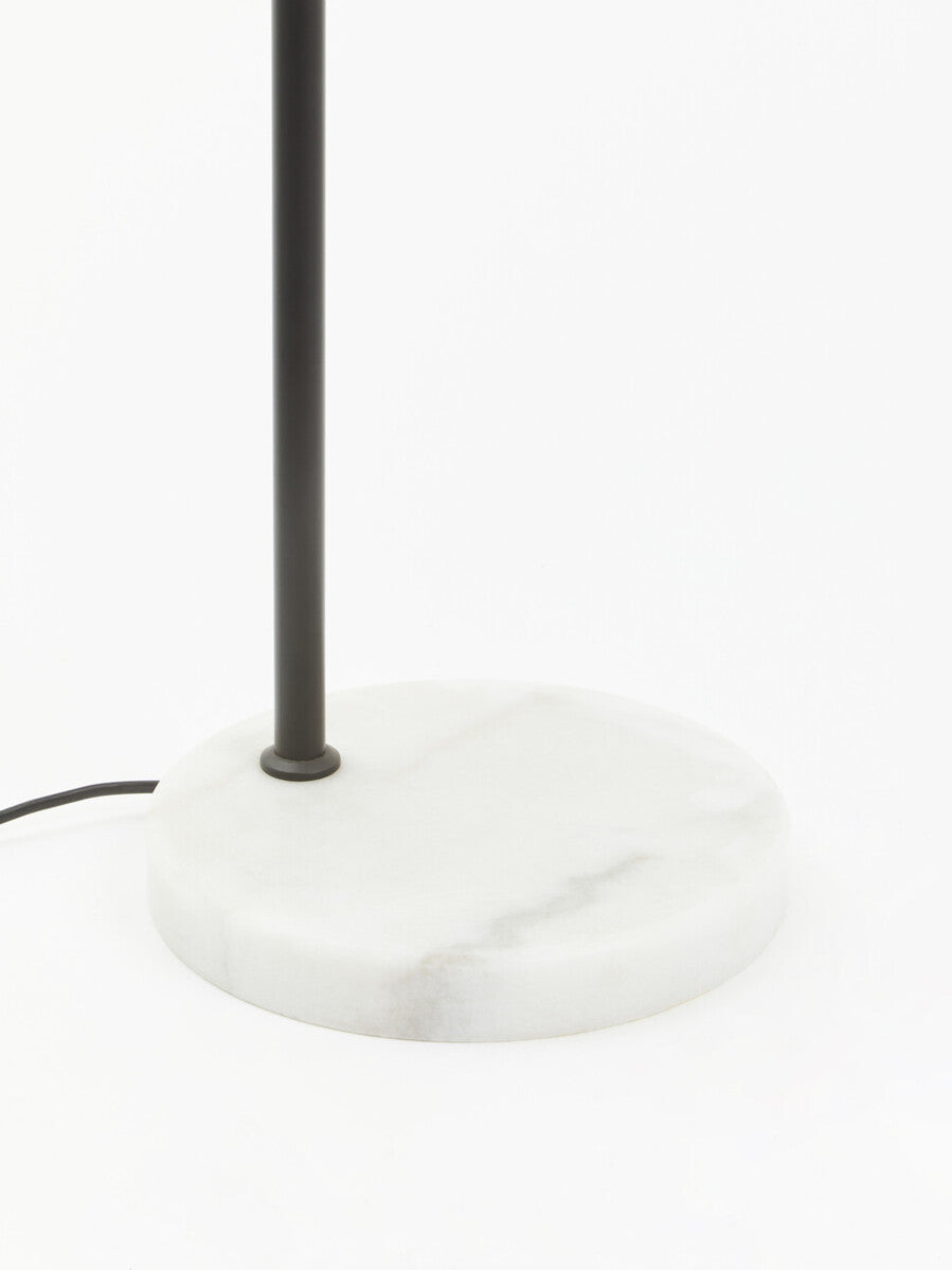 Orsina Revive Floor Lamp – Modern Black Finish with Glass Shade