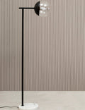 Orsina Revive Floor Lamp – Modern Black Finish with Glass Shade