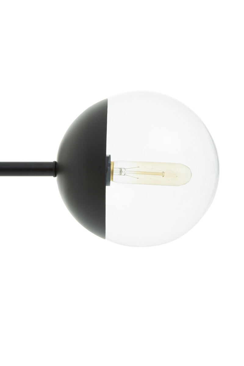 Orsina Revive Floor Lamp – Modern Black Finish with Glass Shade