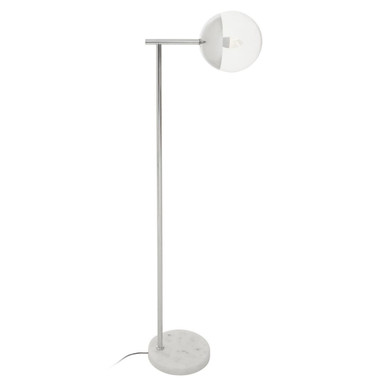 Orsina Revive Chrome Floor Lamp – Modern Slender Globe Lighting
