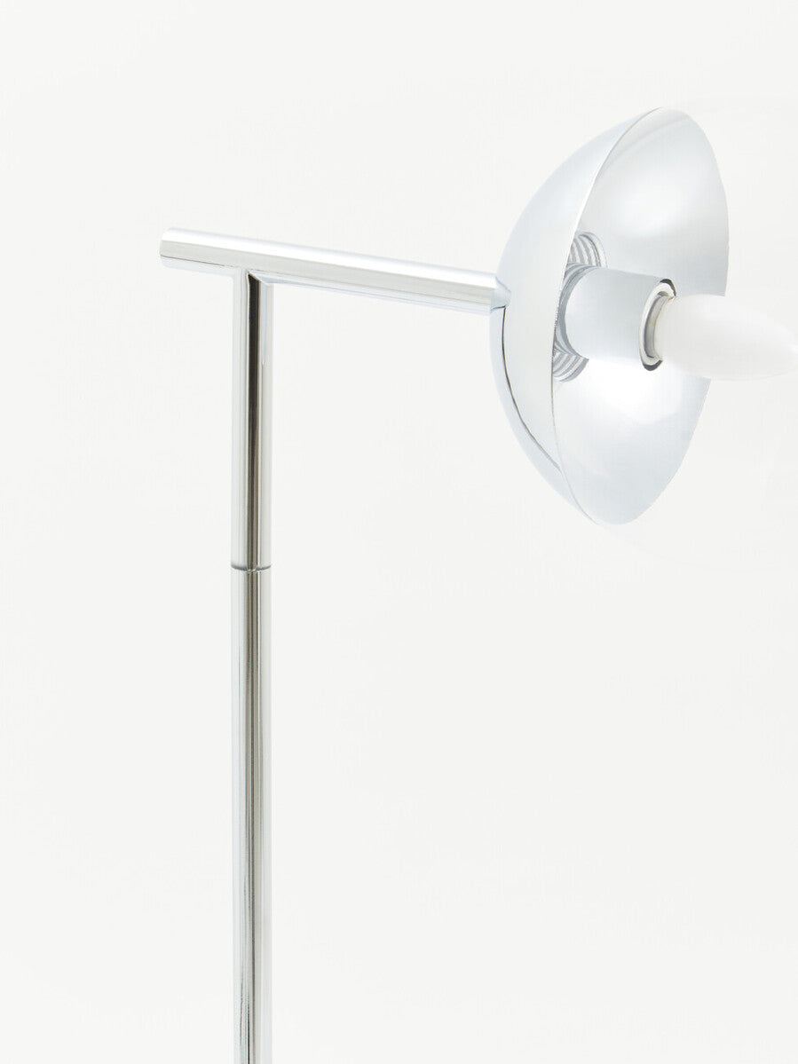 Orsina Revive Chrome Floor Lamp – Modern Slender Globe Lighting