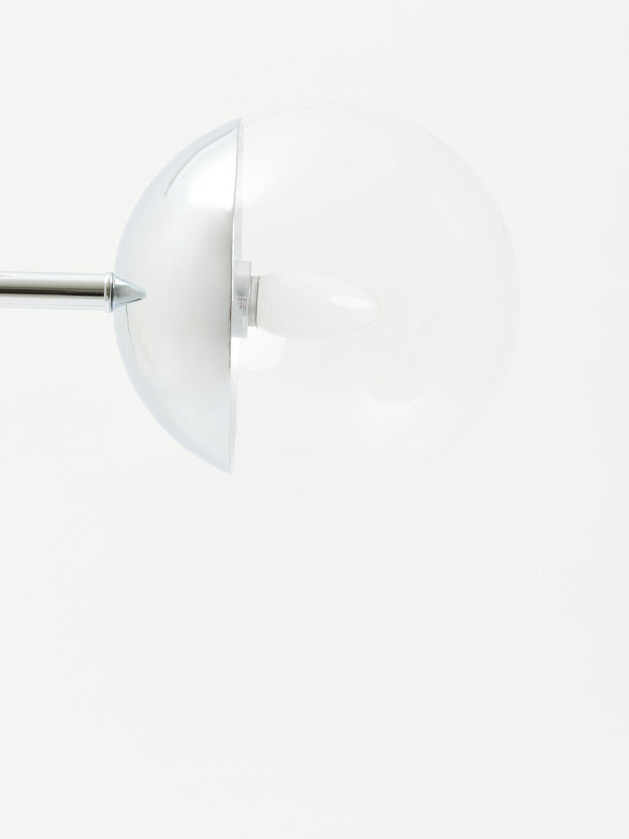 Orsina Revive Chrome Floor Lamp – Modern Slender Globe Lighting