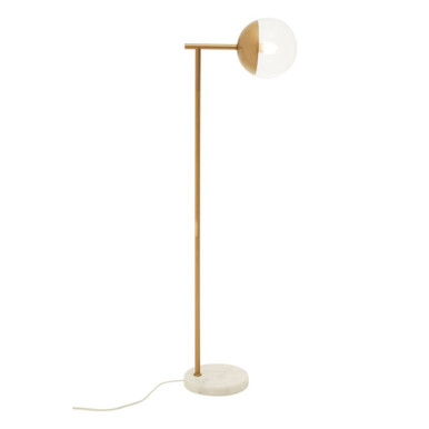 Orsina Revive Gold Metal Floor Lamp – Modern Globe Standing Light