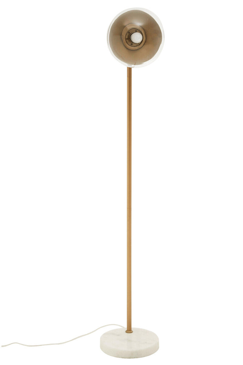 Orsina Revive Gold Metal Floor Lamp – Modern Globe Standing Light