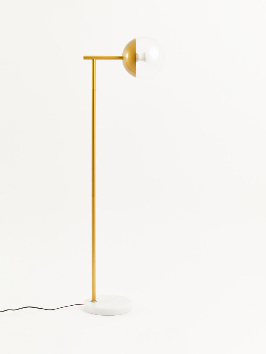 Orsina Revive Gold Metal Floor Lamp – Modern Globe Standing Light