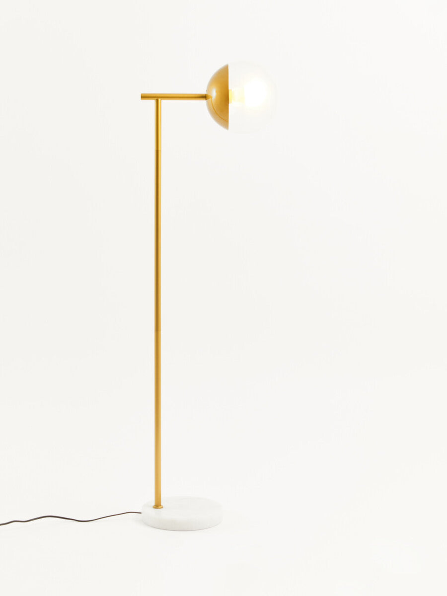Orsina Revive Gold Metal Floor Lamp – Modern Globe Standing Light
