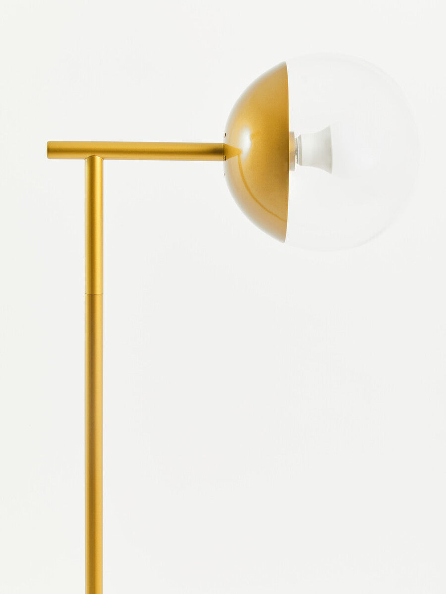 Orsina Revive Gold Metal Floor Lamp – Modern Globe Standing Light