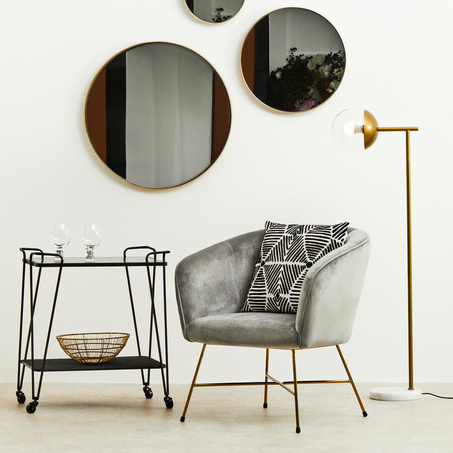 Orsina Revive Gold Metal Floor Lamp – Modern Globe Standing Light