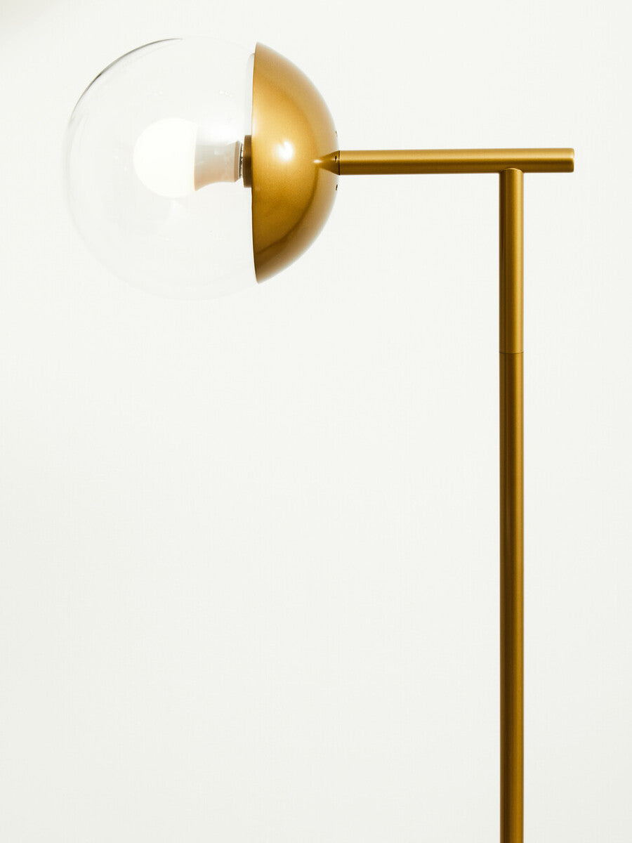 Orsina Revive Gold Metal Floor Lamp – Modern Globe Standing Light