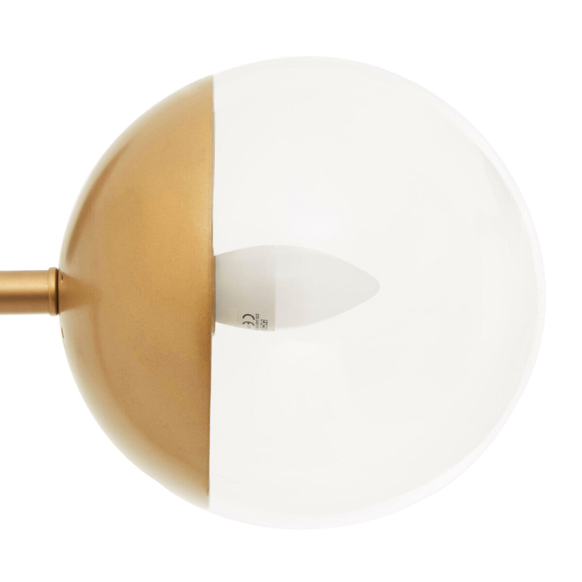Orsina Revive Gold Metal Floor Lamp – Modern Globe Standing Light