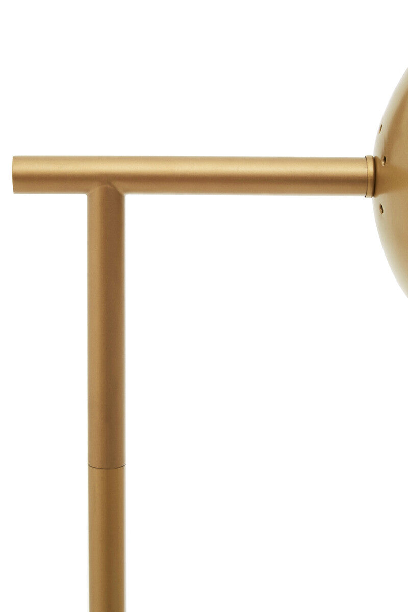 Orsina Revive Gold Metal Floor Lamp – Modern Globe Standing Light