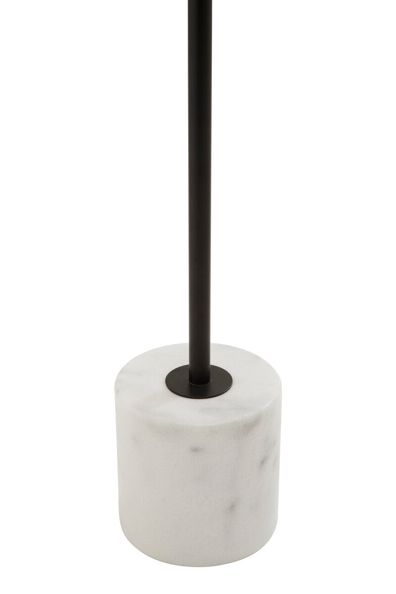 Orsina Revive 2-Light Black Floor Lamp with Marble Base