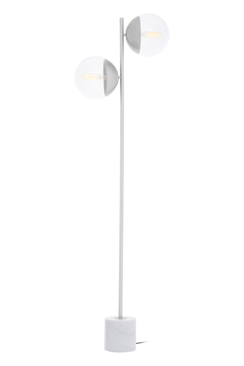 Orsina Revive Chrome 2-Light Floor Lamp – Modern Adjustable Lighting