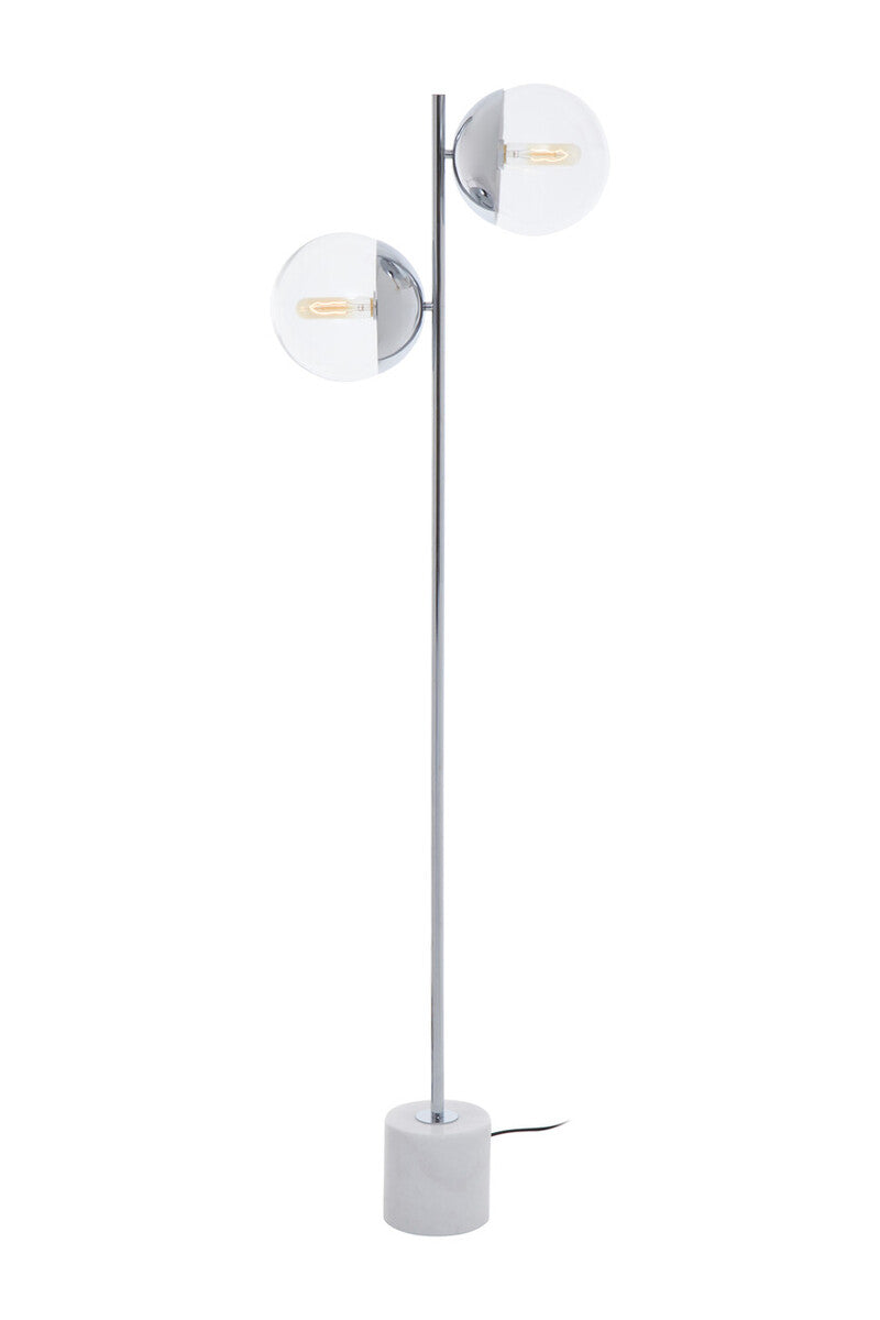 Orsina Revive Chrome 2-Light Floor Lamp – Modern Adjustable Lighting