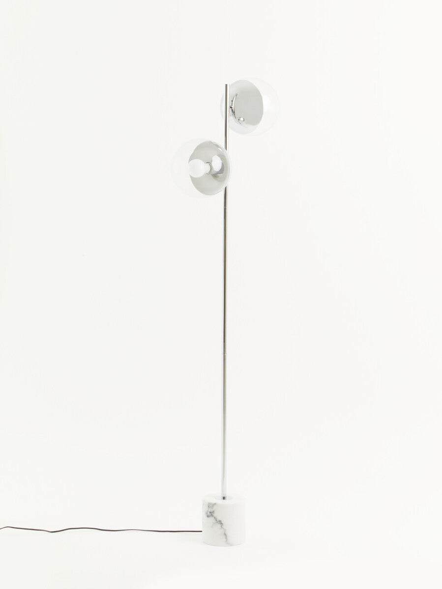 Orsina Revive Chrome 2-Light Floor Lamp – Modern Adjustable Lighting