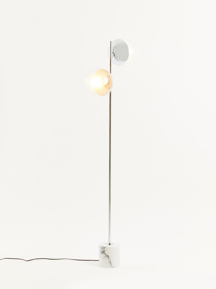 Orsina Revive Chrome 2-Light Floor Lamp – Modern Adjustable Lighting