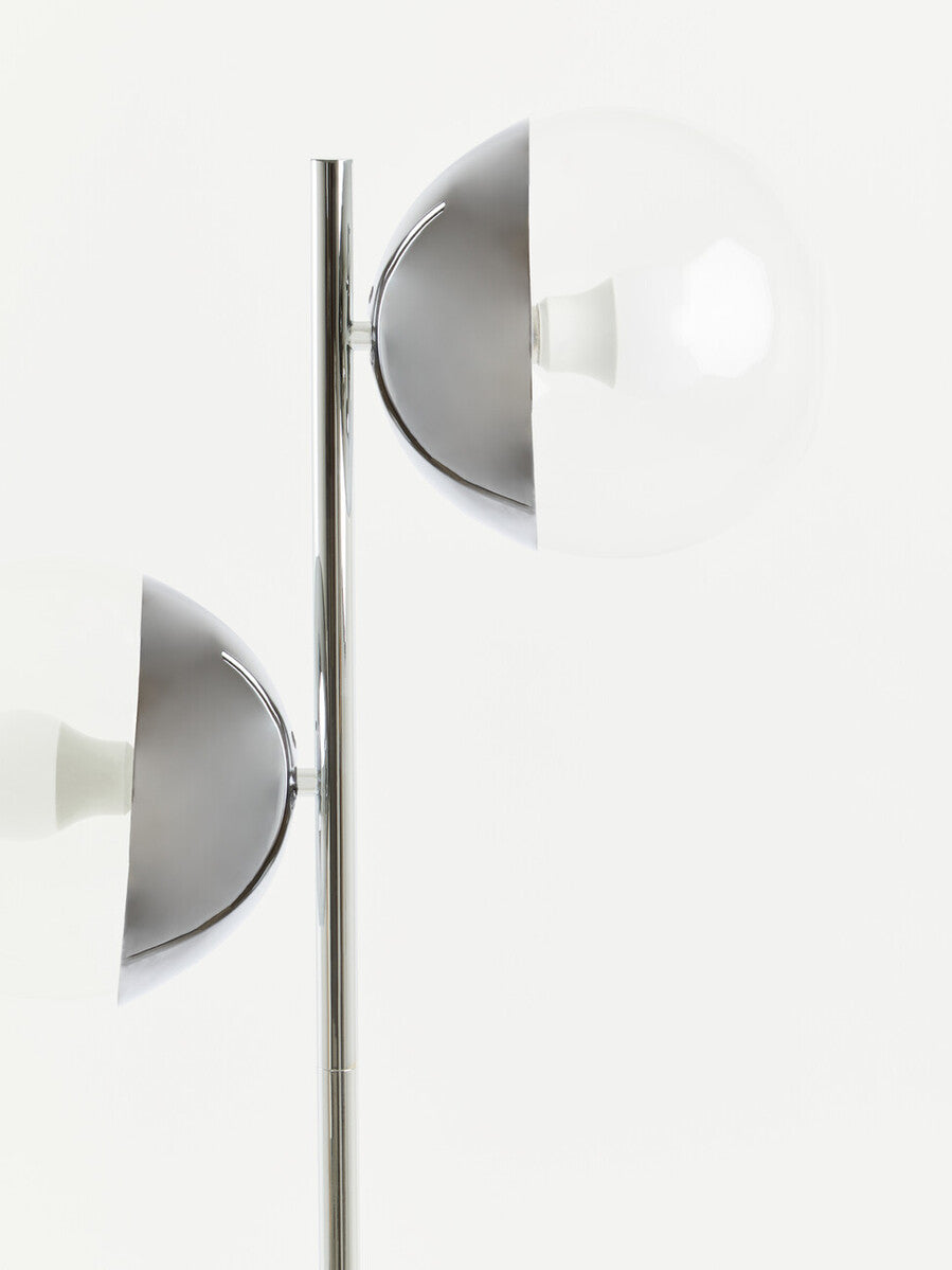 Orsina Revive Chrome 2-Light Floor Lamp – Modern Adjustable Lighting