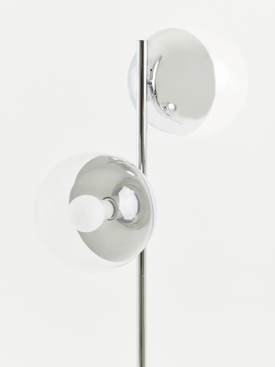 Orsina Revive Chrome 2-Light Floor Lamp – Modern Adjustable Lighting