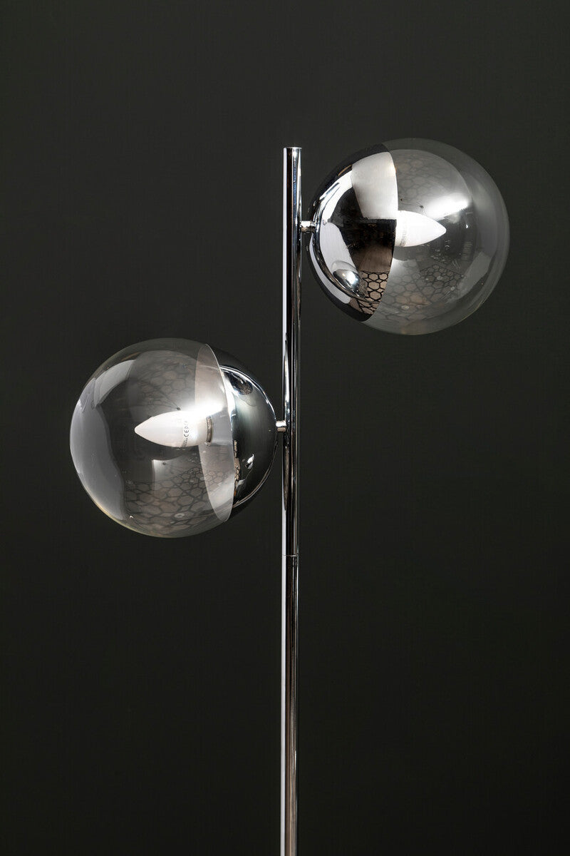Orsina Revive Chrome 2-Light Floor Lamp – Modern Adjustable Lighting