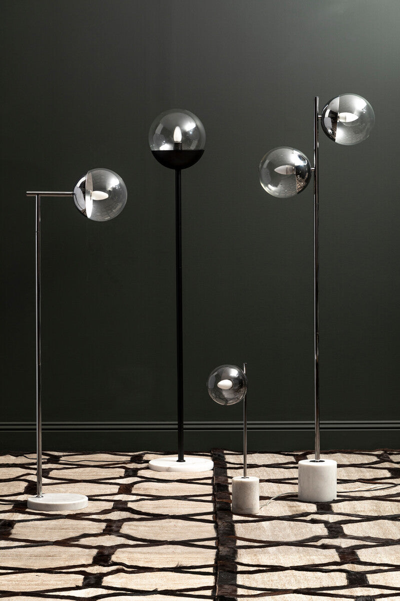 Orsina Revive Chrome 2-Light Floor Lamp – Modern Adjustable Lighting