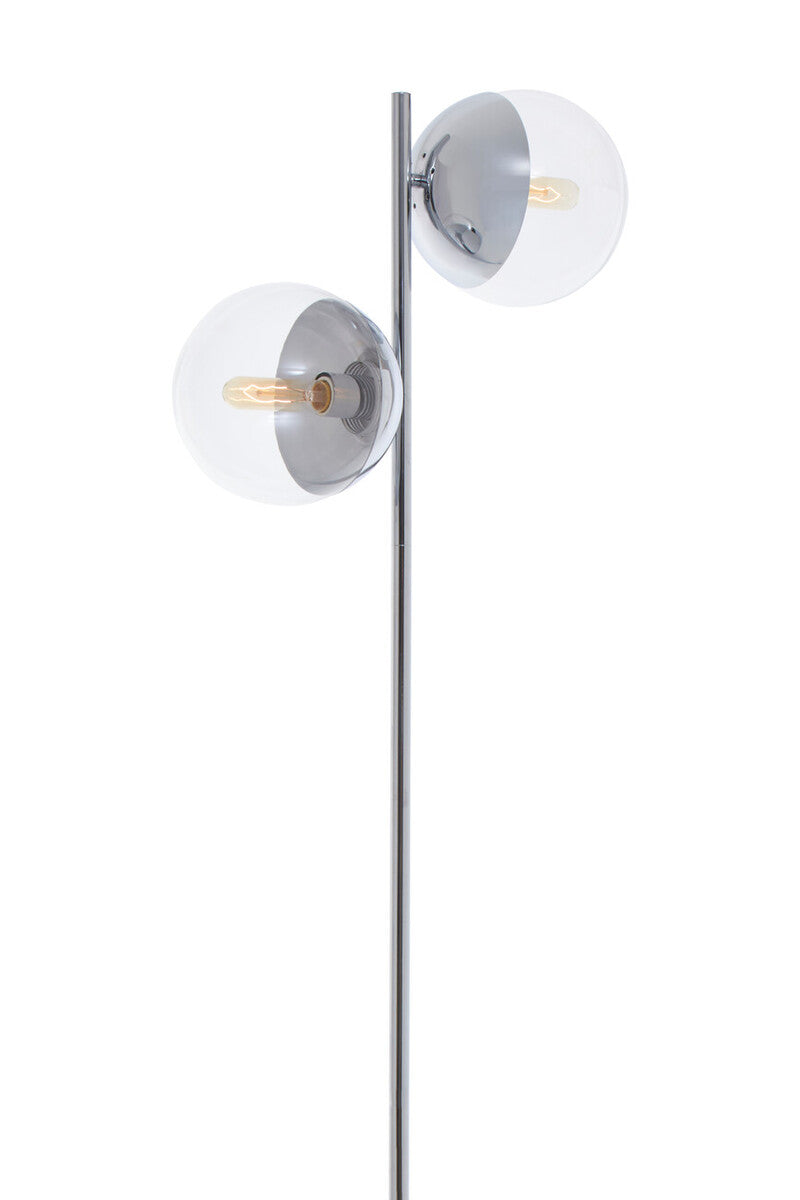 Orsina Revive Chrome 2-Light Floor Lamp – Modern Adjustable Lighting