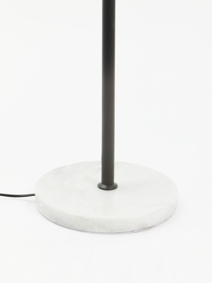 Orsina Revive Modern Black Metal Floor Lamp | Minimalist Globe Shade