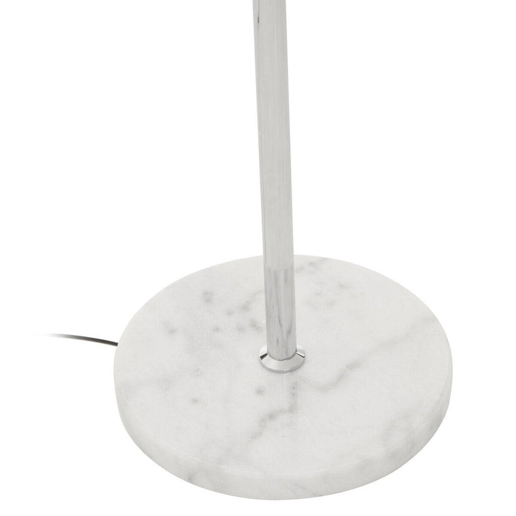 Orsina Revive Metal Floor Lamp | Chrome Finish with Clear Globe Shade