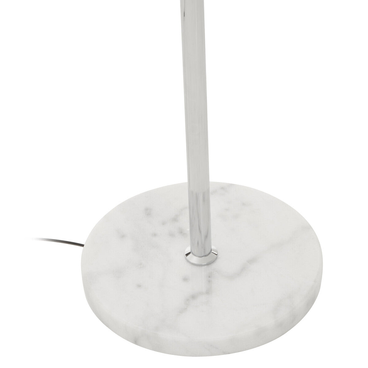 Orsina Revive Metal Floor Lamp | Chrome Finish with Clear Globe Shade