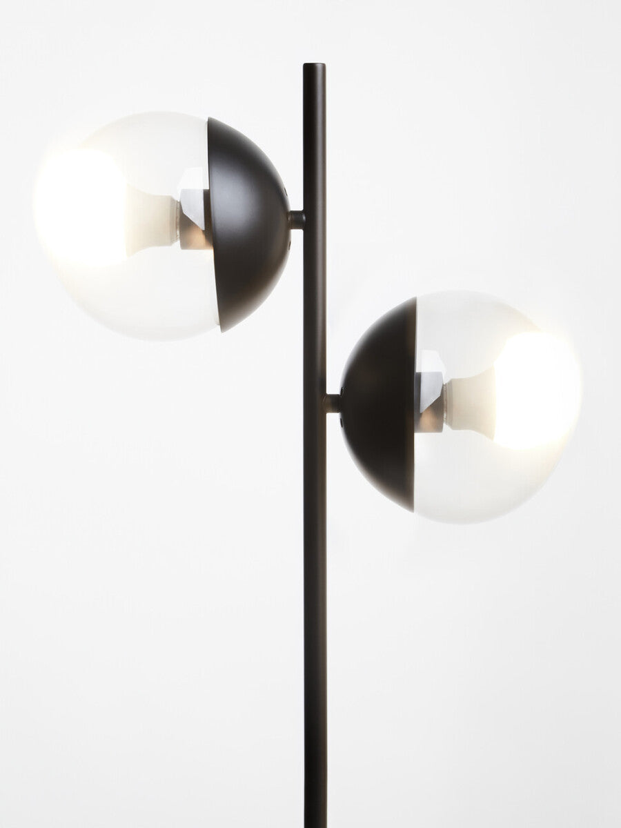 Orsina Revive 2-Light Table Lamp – Black Metal & Marble Base