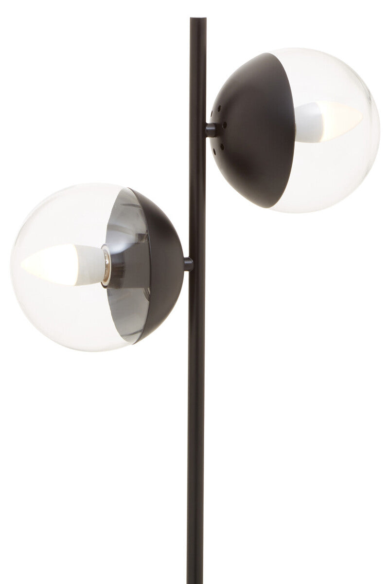Orsina Revive 2-Light Table Lamp – Black Metal & Marble Base
