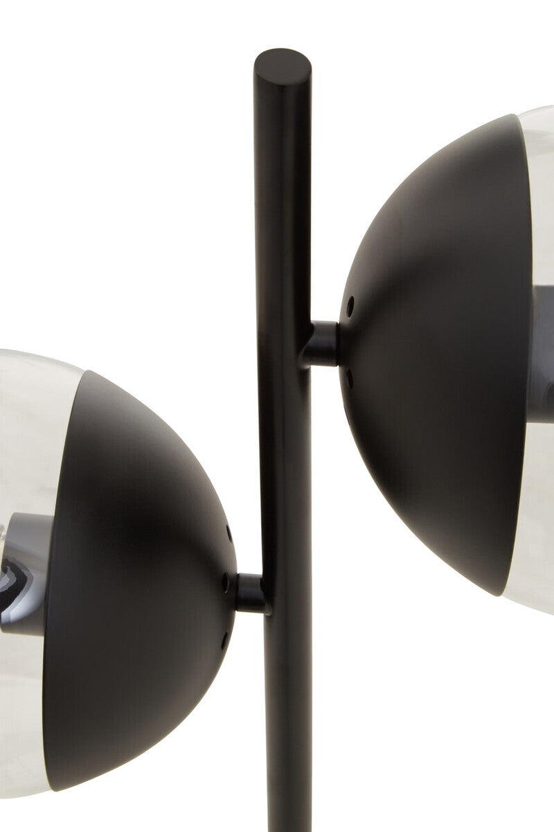 Orsina Revive 2-Light Table Lamp – Black Metal & Marble Base