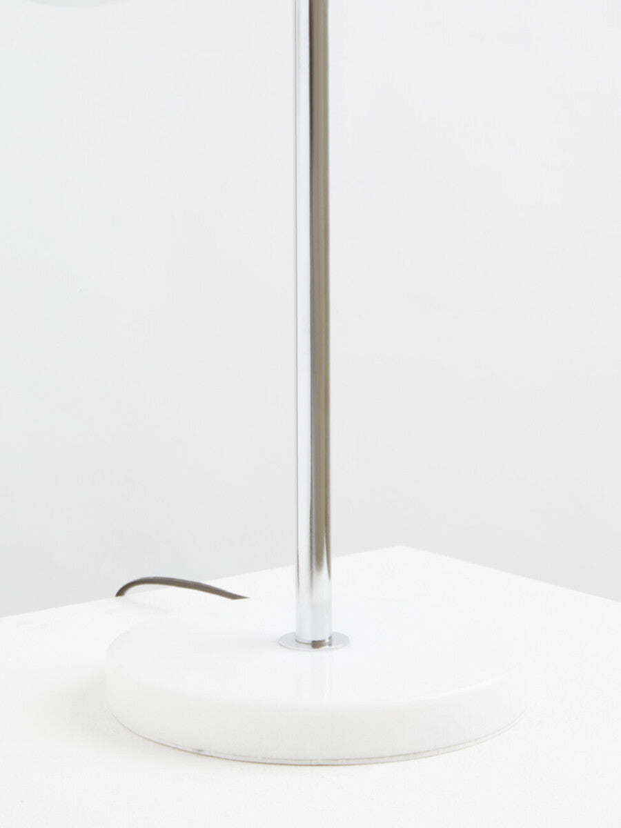 Orsina Revive 2-Light Chrome & White Marble Table Lamp