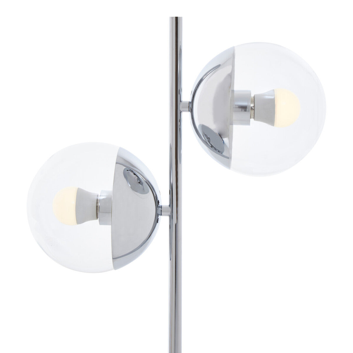 Orsina Revive 2-Light Chrome & White Marble Table Lamp