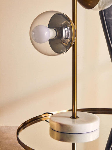 Orsina Revive Gold Table Lamp | Two Light Marble Base Modern Lighting