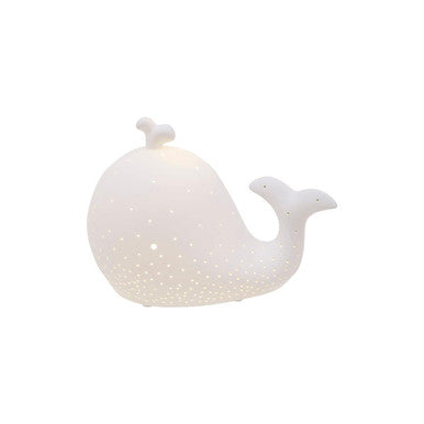Orsina Ola Kids Whale Ceramic Night Light – Nursery Ambient Lamp