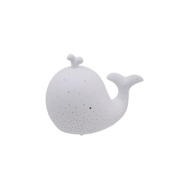 Orsina Ola Kids Whale Ceramic Night Light – Nursery Ambient Lamp
