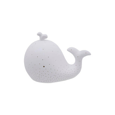 Orsina Ola Kids Whale Ceramic Night Light – Nursery Ambient Lamp